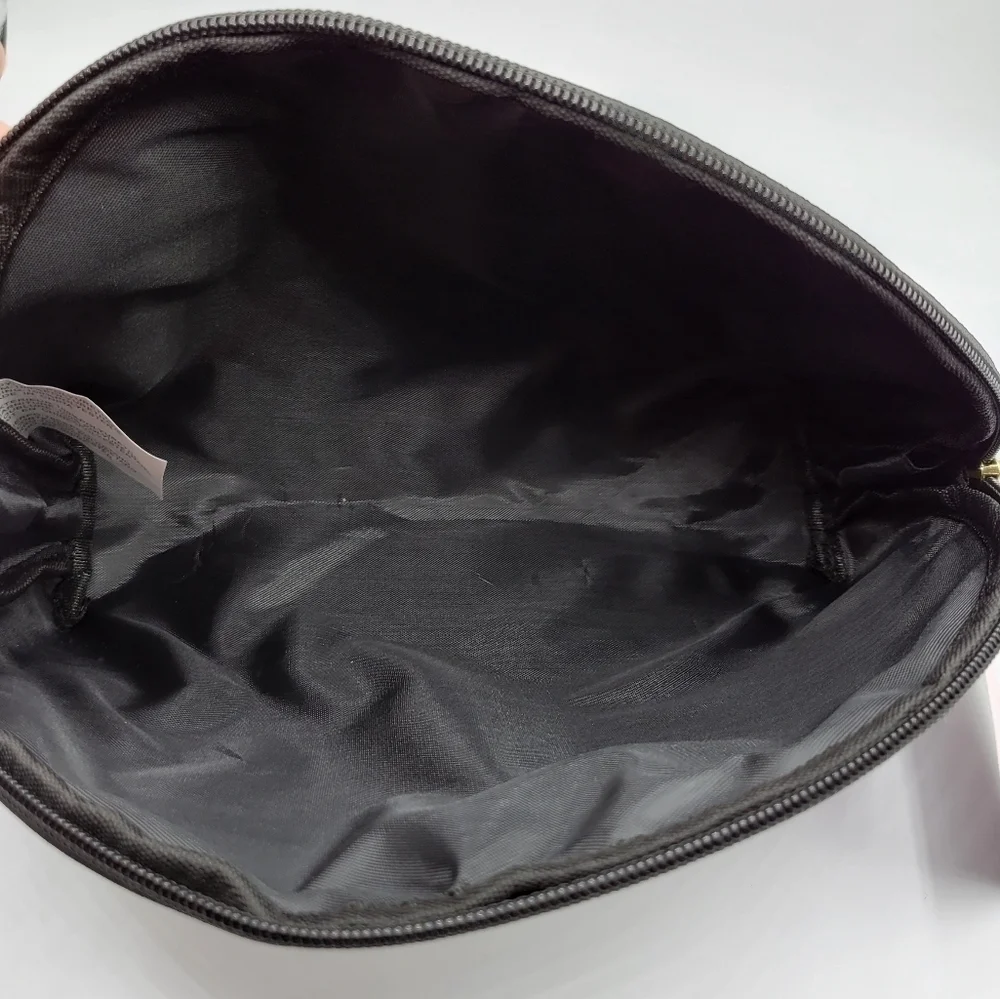 Betsy Johnson Luv Betsey Stripe Rose Dome Cosmetic Travel Makeup Bag